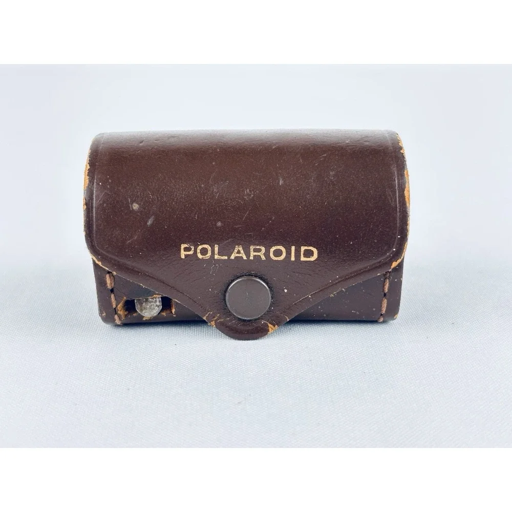 Polaroid Close-Up Lens Kit Measuring Tape Vintage Camera Accessory Leather Case